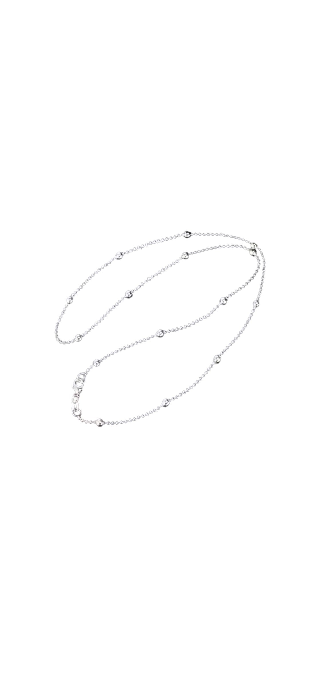 Collana in Argento con design a sfere lucide.