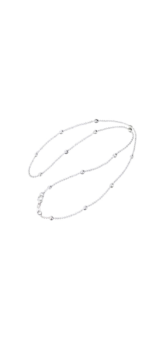 Collana in Argento con design a sfere lucide.